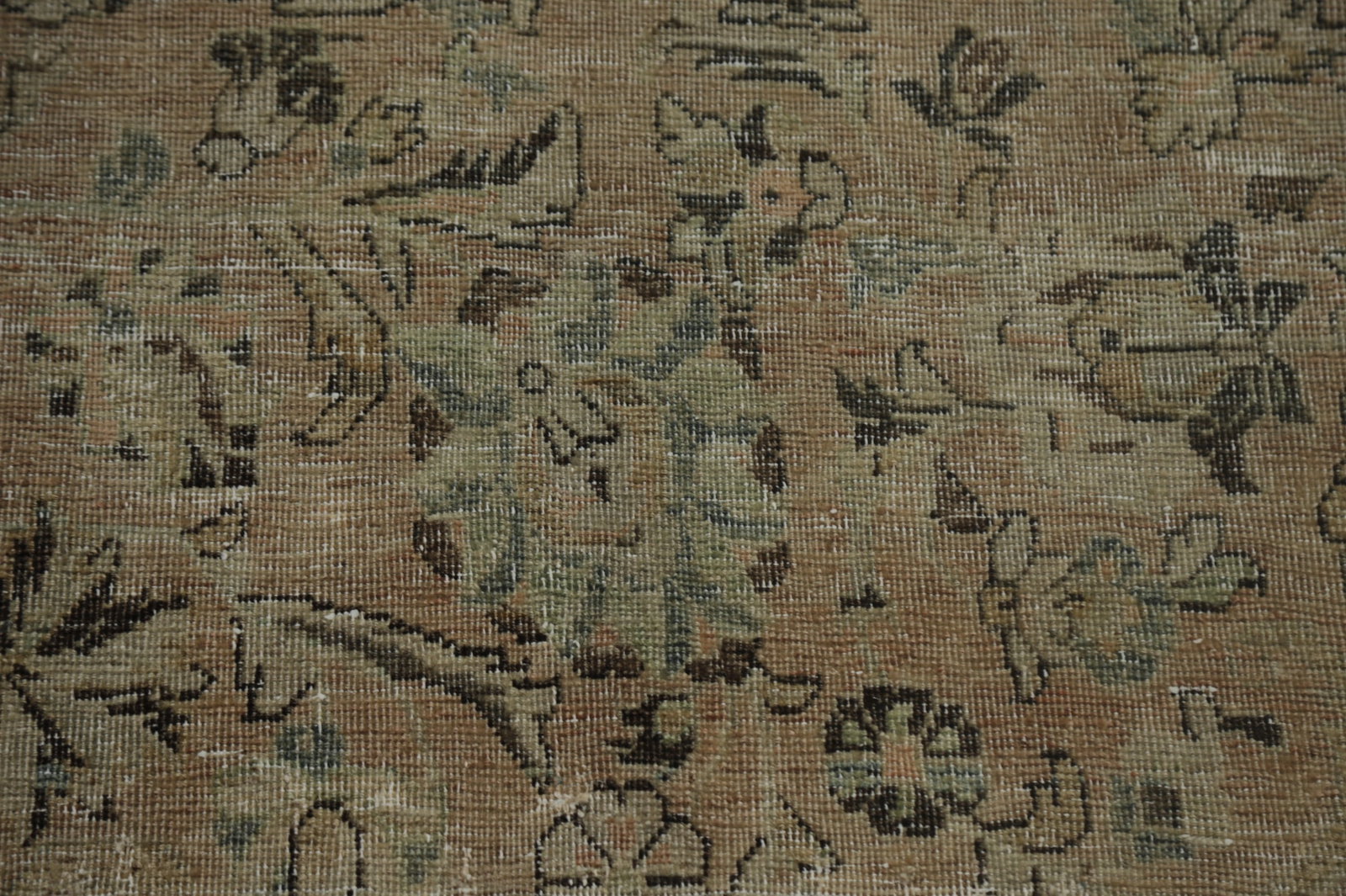 Antique Wool Kashan Persian Area Rug 8x12 - 8