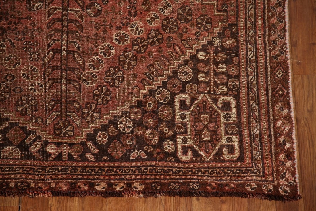 Antique Qashqai Persian Area Rug 5x8 - 5