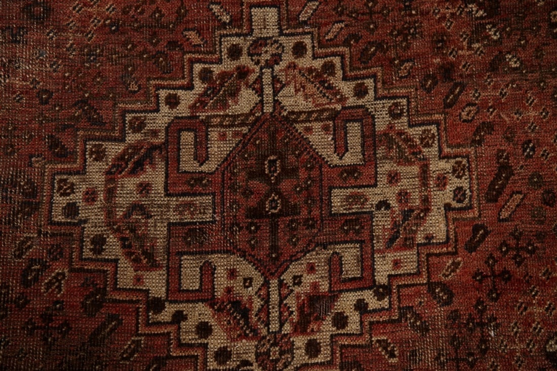 Antique Qashqai Persian Area Rug 5x8 - 8