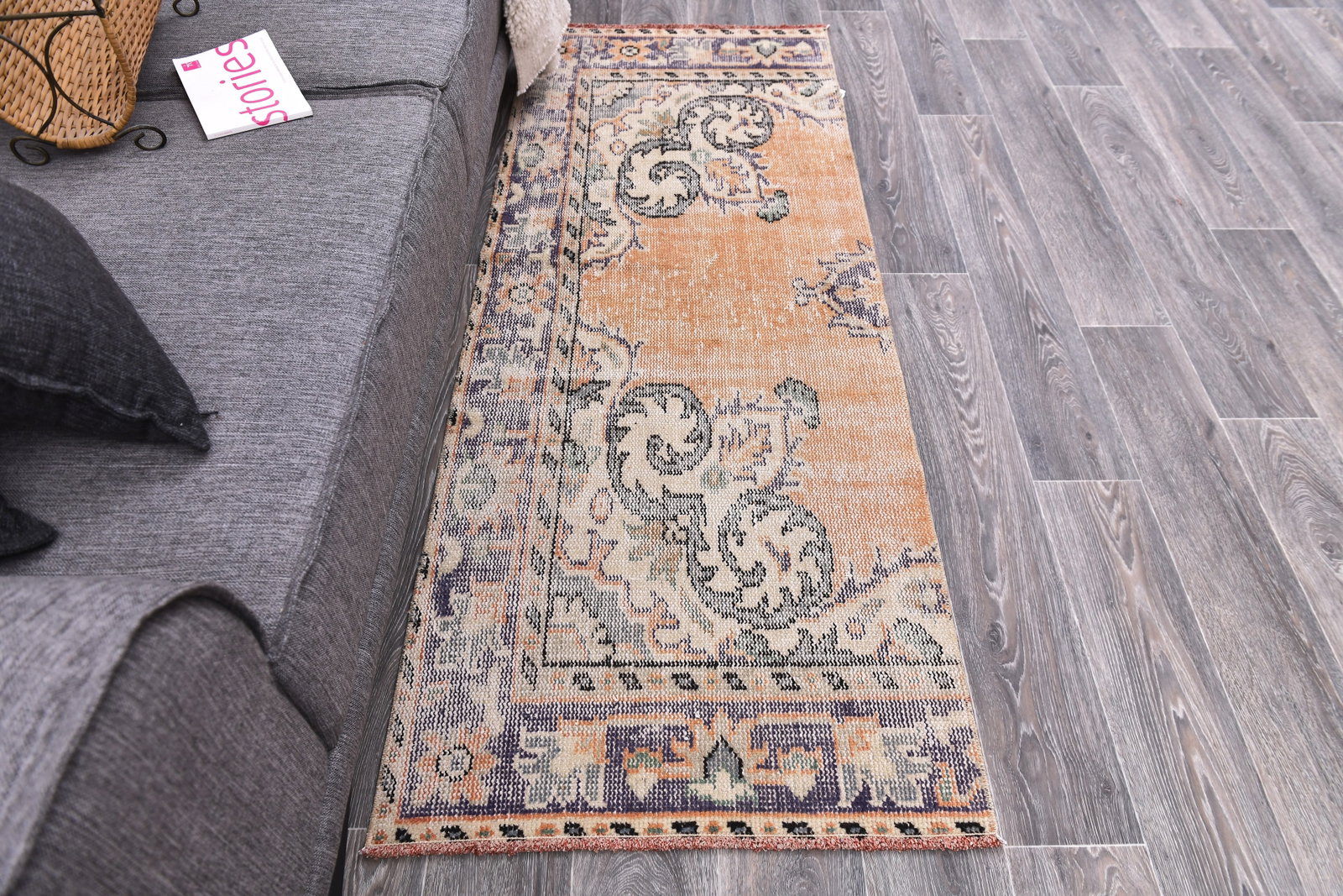 2'5'' x 6'2'' Turkish Vintage Runner Rug - 244635 - 3