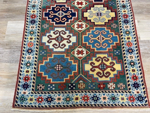 Colorful antique Turkish Runner-5152 - 3