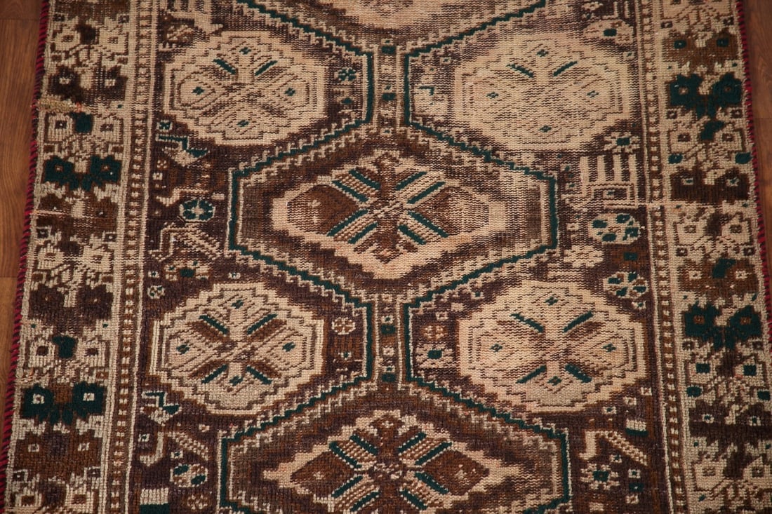 Pre-1900 Antique Tribal Qashqai Persian Rug 4x6 - 3