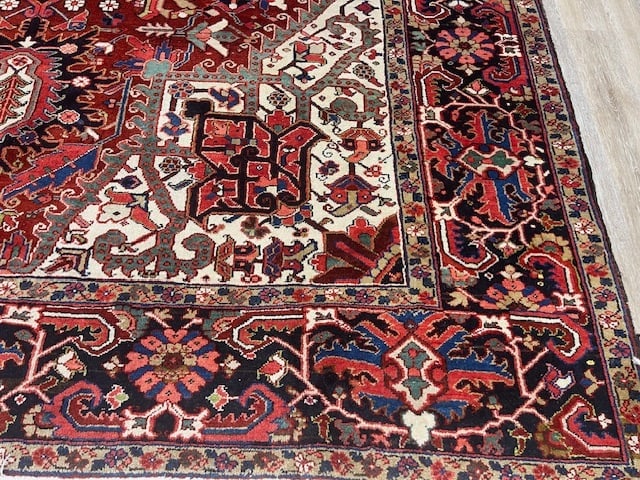 Antique Persian Heriz rug-5179 - 2