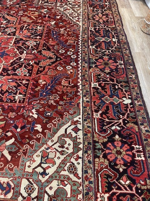 Antique Persian Heriz rug-5179 - 4