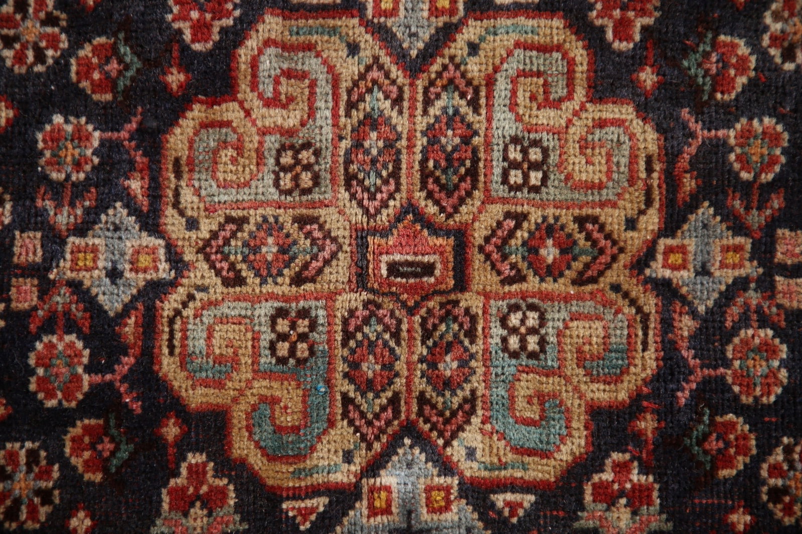 Antique Vegetable Dye Abadeh Persian Area Rug 6x8 - 7