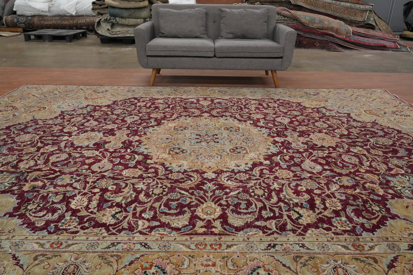 Antique Vegetable Dye Kashan Persian Area Rug 10x13: Title: Antique Vegetable Dye Kashan Persian Area Rug 10x13 Description:A Beautiful Genuine Iran ( Persia ) Kashan rug is Hand Knotted by skillful weavers in Iran ( Persia ) with