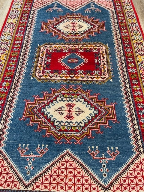 Antique Kazak Design Moroccon Rug-5144 - 2