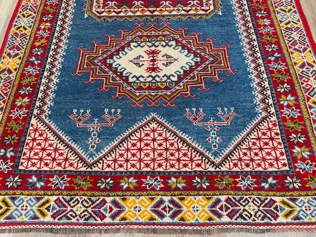 Antique Kazak Design Moroccon Rug-5144 - 4
