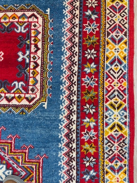 Antique Kazak Design Moroccon Rug-5144 - 7