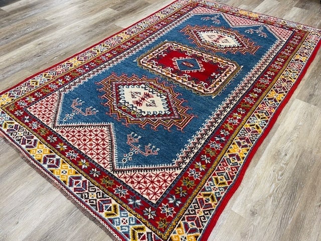 Antique Kazak Design Moroccon Rug-5144 - 8