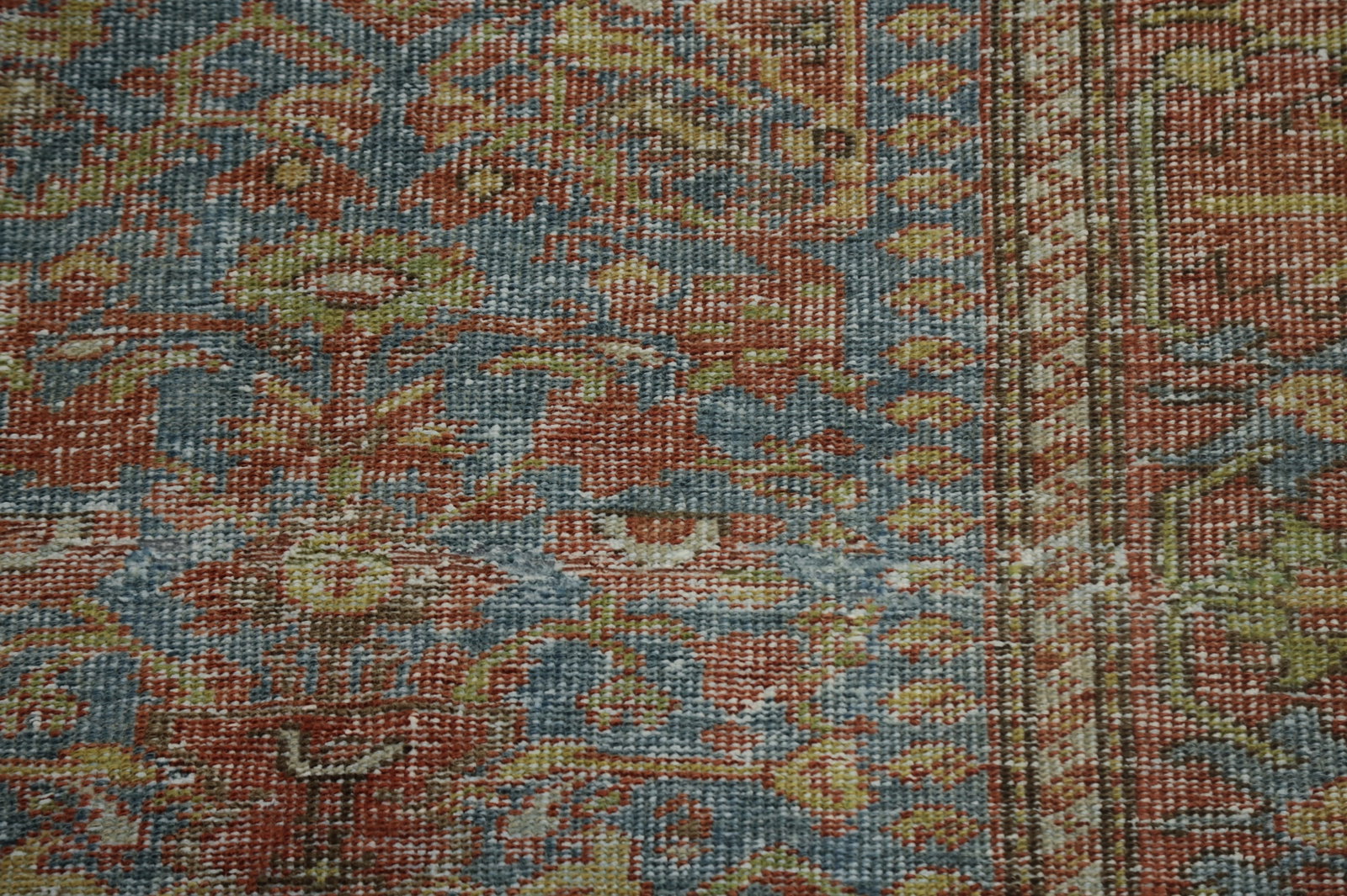 Pre-1900 Antique Vegetable Dye Mahal Persian Rug 4x6 - 8