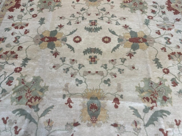 Fine Vintage Turkish Ushak Rug-4072 - 4