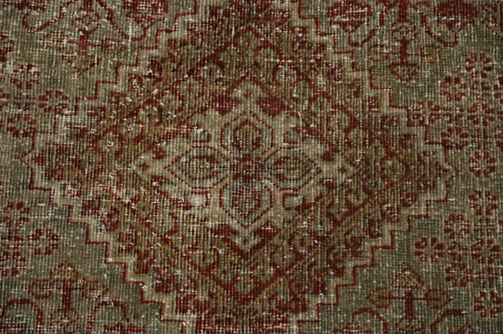 Antique Geometric Tabriz Persian Rug 4x7 - 7