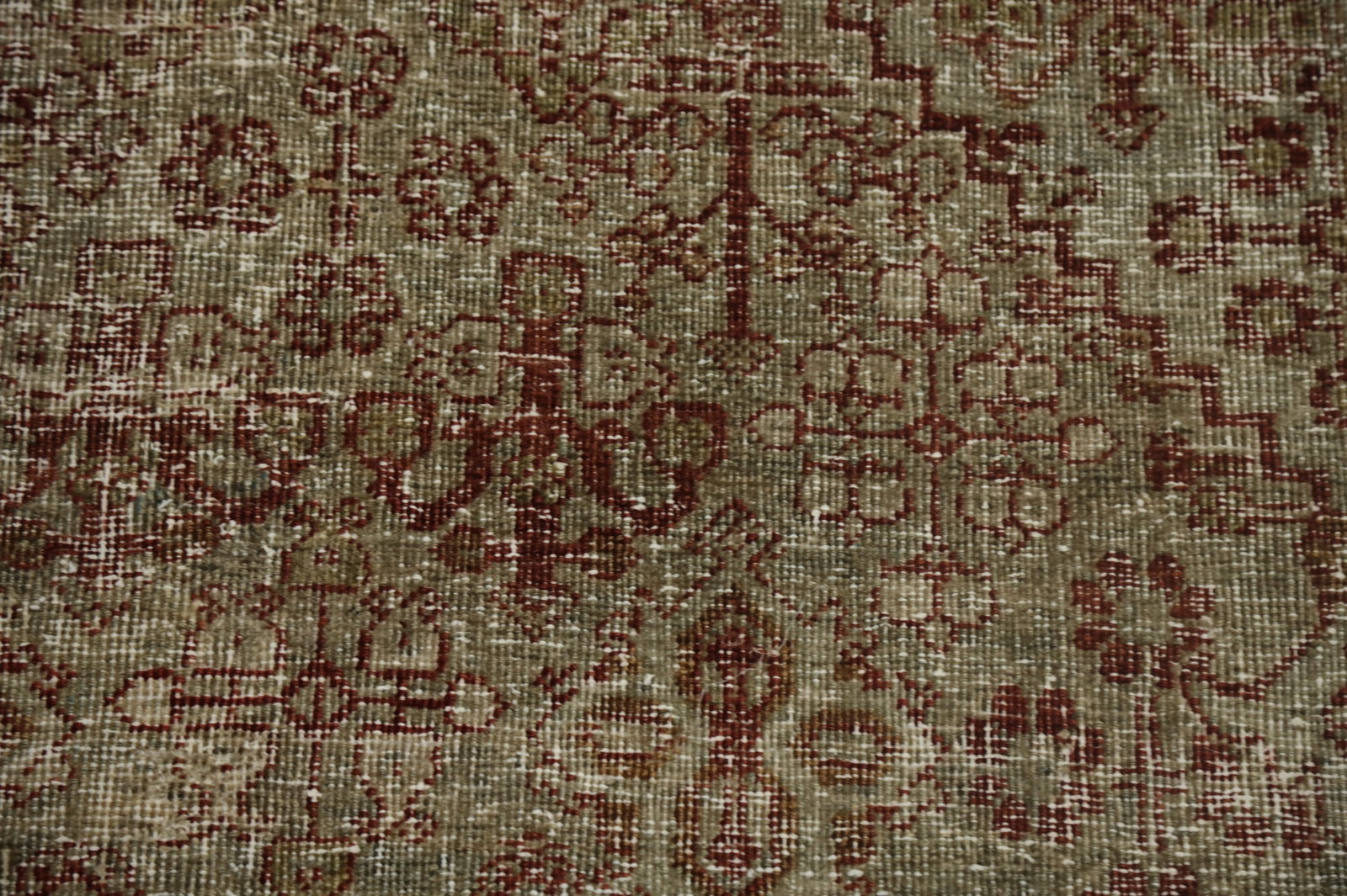 Antique Geometric Tabriz Persian Rug 4x7 - 8