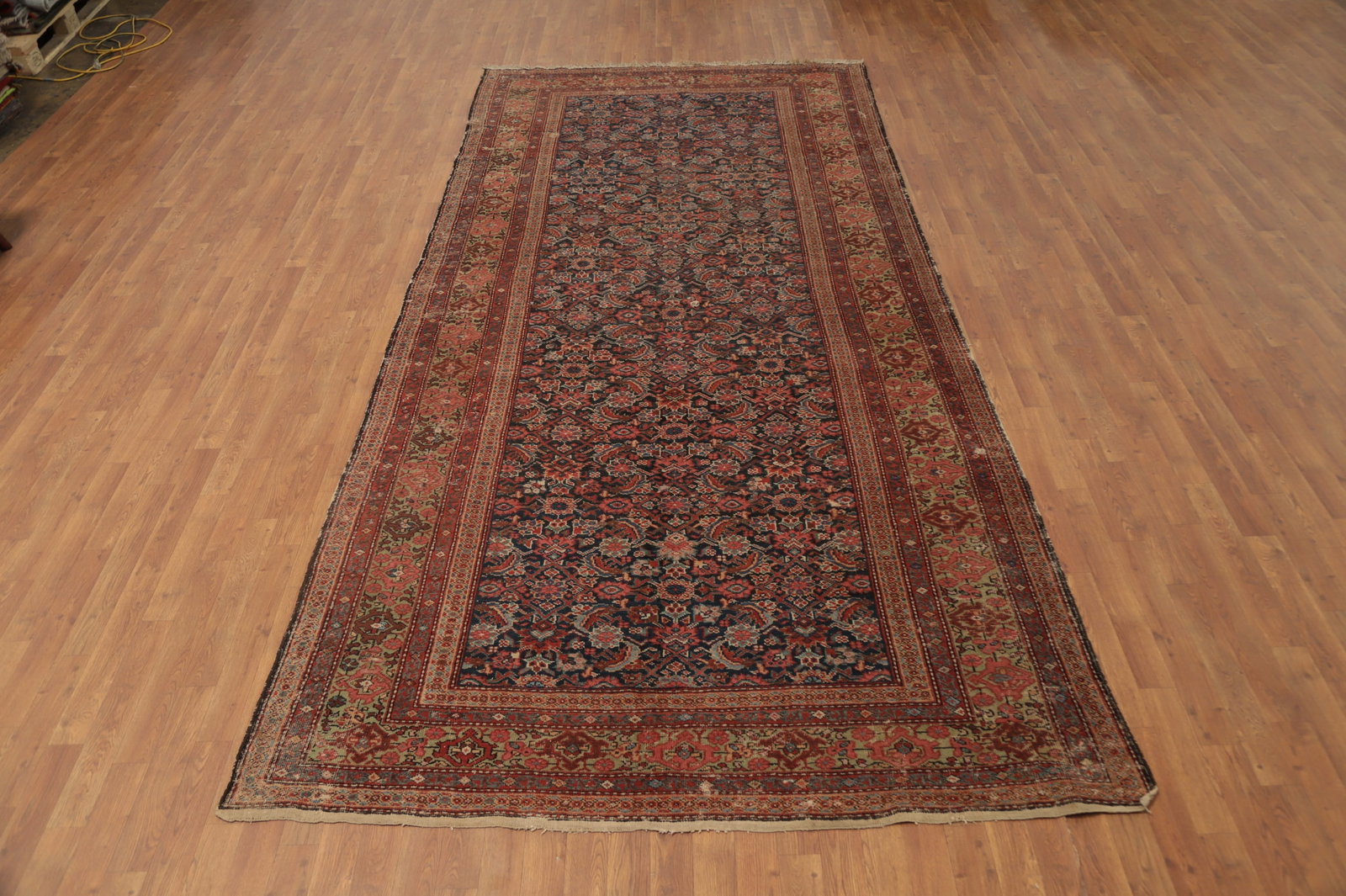 Pre-1900 Antique Vegetable Dye Sultanabad Persian Area Rug 6x13 - 2