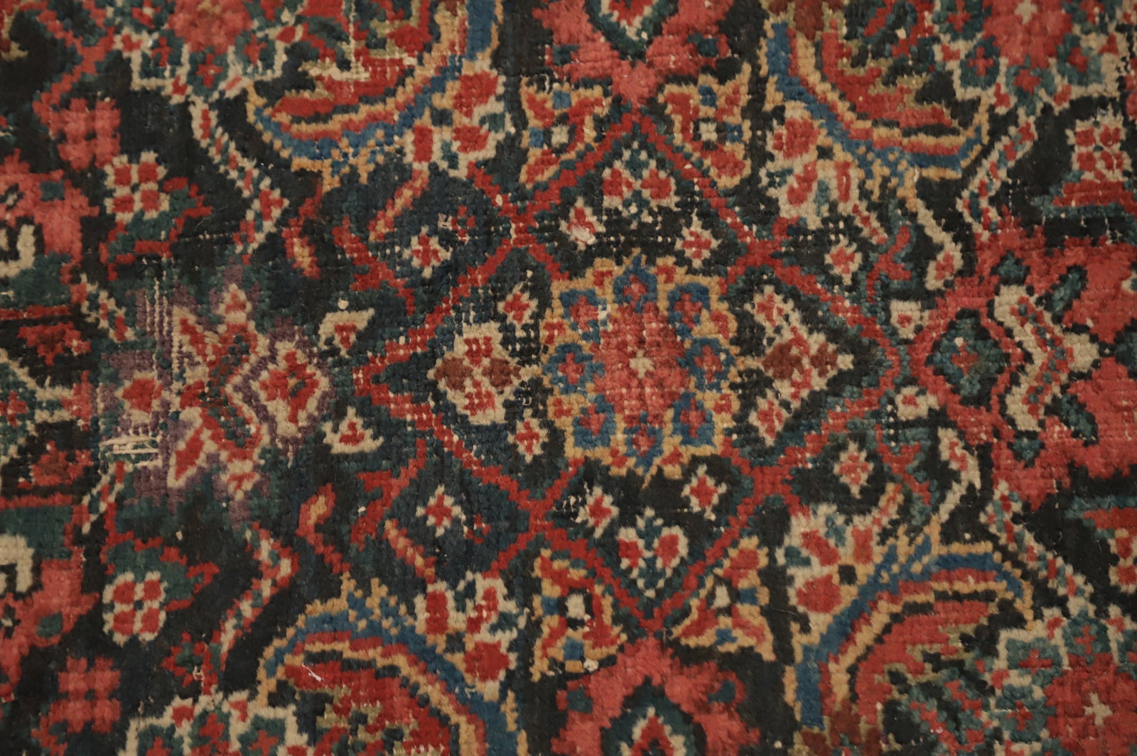 Pre-1900 Antique Vegetable Dye Sultanabad Persian Area Rug 6x13 - 6