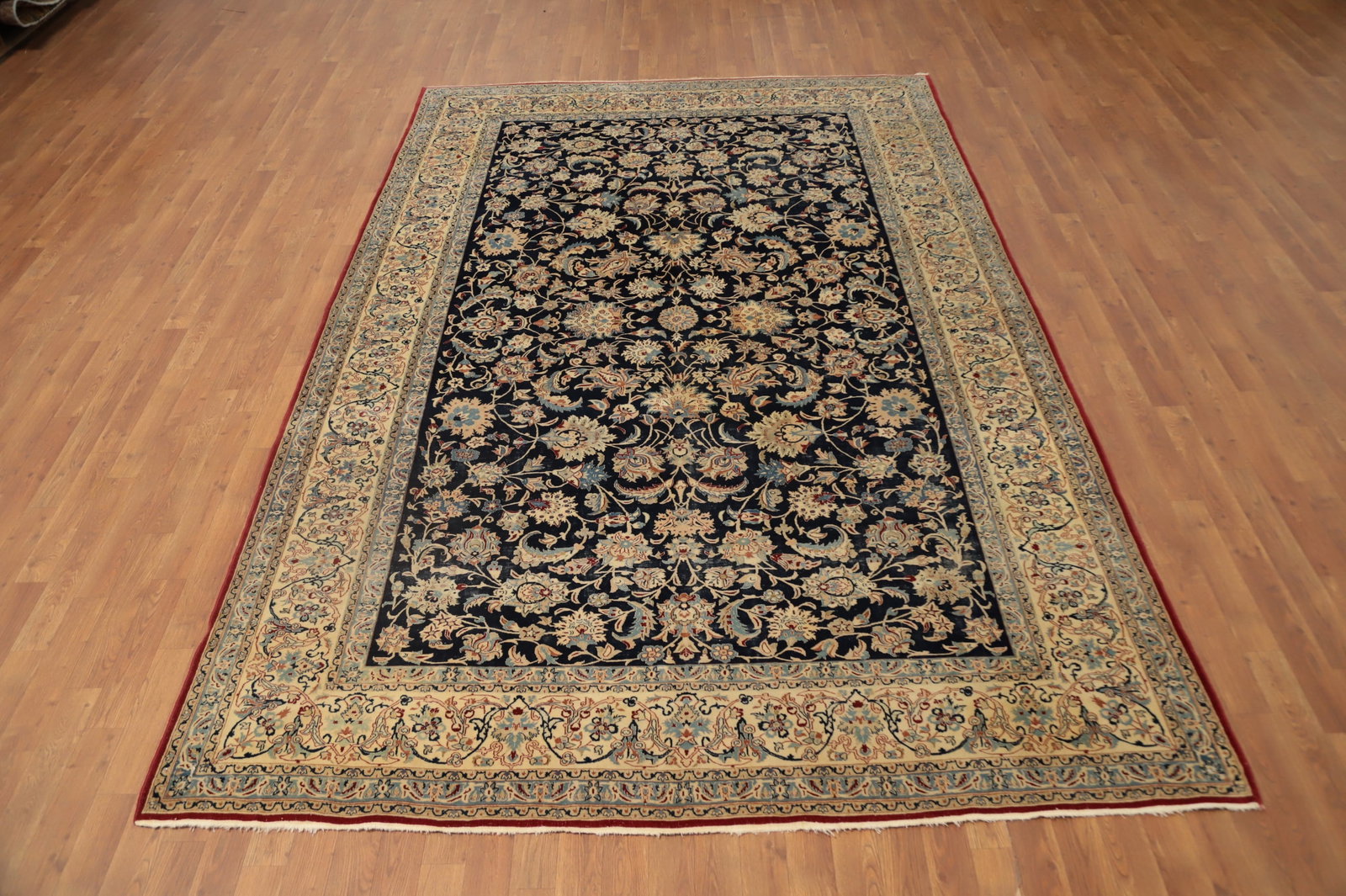 Antique Vegetable Dye Nain Toodeshk Persian Area Rug 7x11 - 2