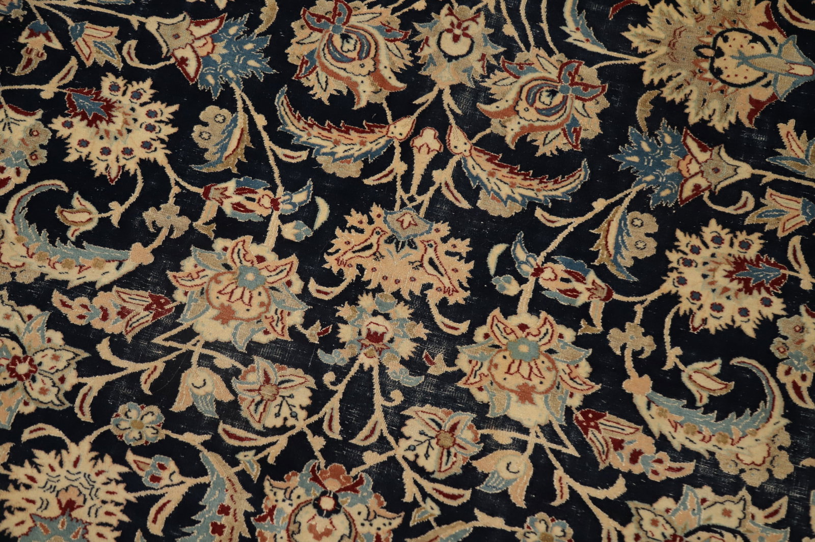 Antique Vegetable Dye Nain Toodeshk Persian Area Rug 7x11 - 5