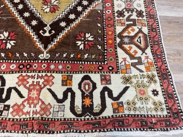 Antique Turkish Village rug-1562 - 2