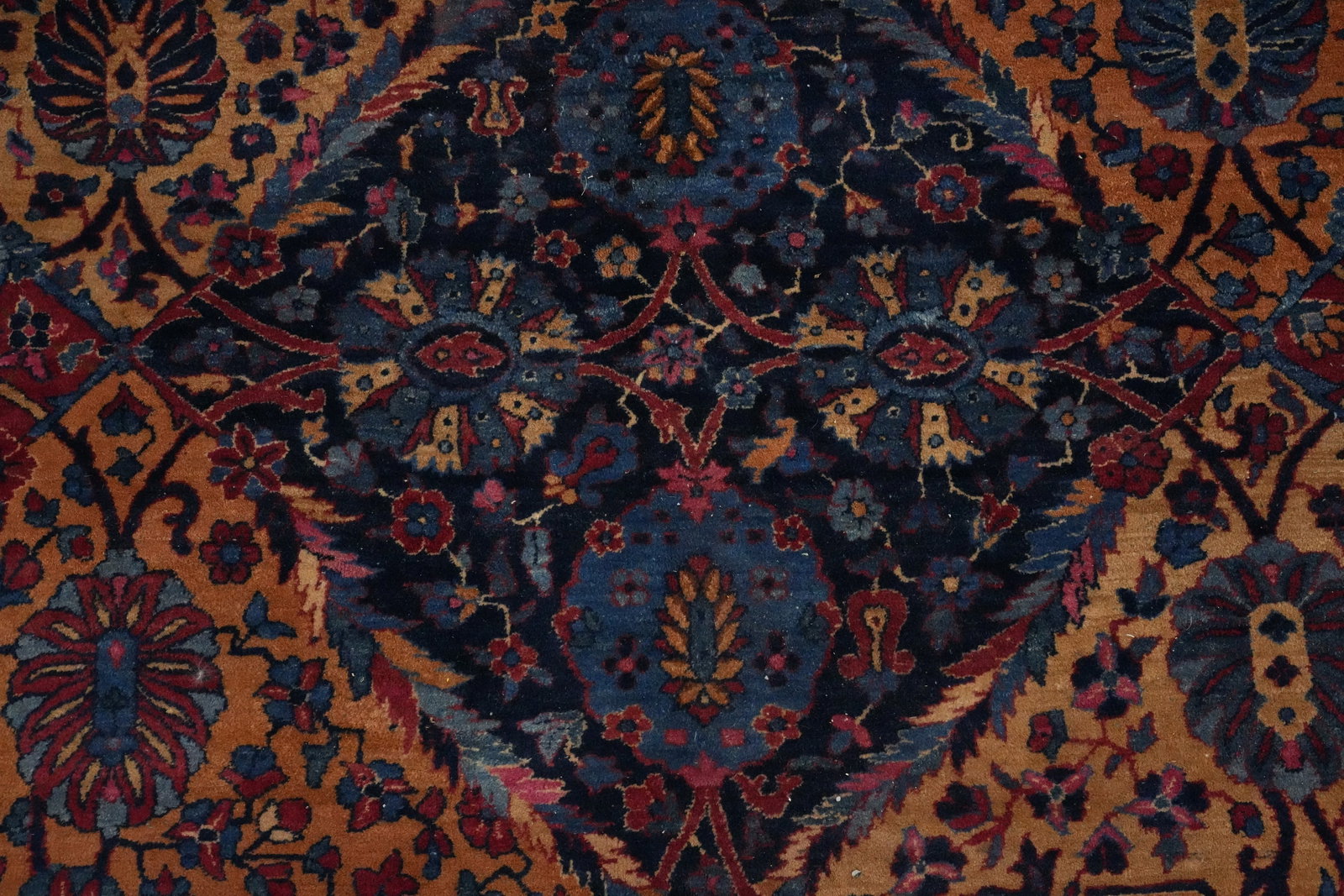 Pre-1900 Antique Vegetable Dye Kerman Persian Large Rug 12x18 - 3