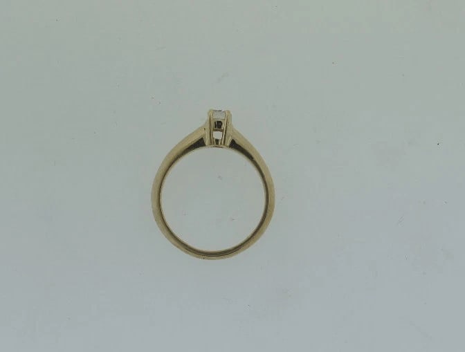 VINTAGE C.1950 DIAMOND 14K YELLOW GOLD ENGAGEMENT RING 0.30 CTS - 7