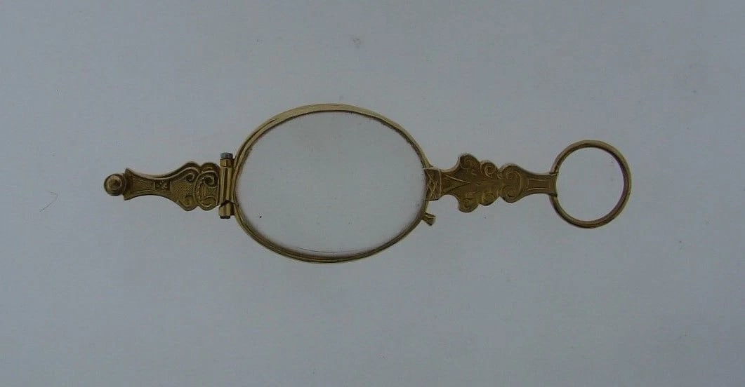 WOW Victorian 14k Yellow Gold Lornette Circa 1900s! - 2