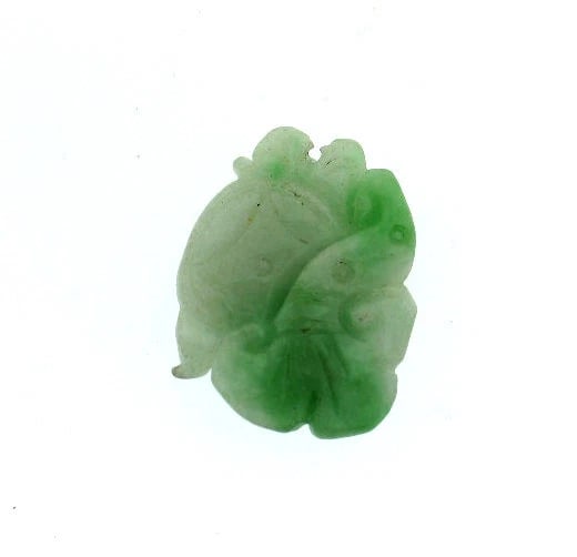 VINTAGE C.1950 CARVED JADE PENDANT PIECE - 4
