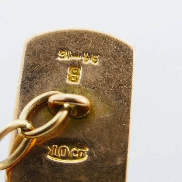 Victorian Antique 10k Rose Gold Oval Rectangular Bullet Cufflinks - 4