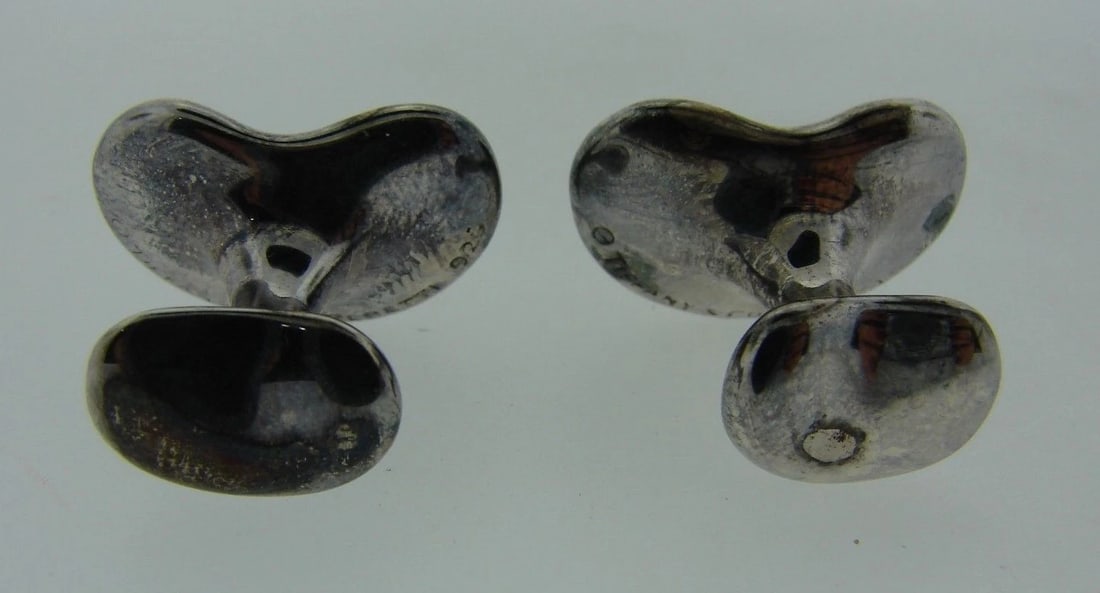CHIC Tiffany & Co. Elsa Peretti Sterling Silver Cufflinks - 3