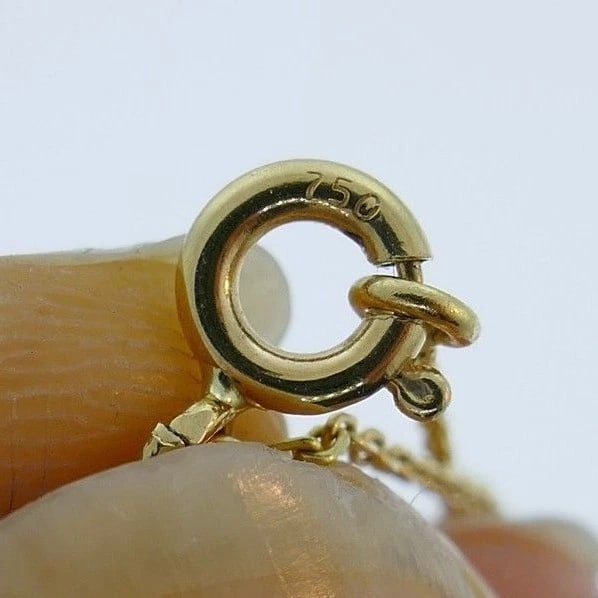 Yellow Gold Pearl Cameo Necklace - 7