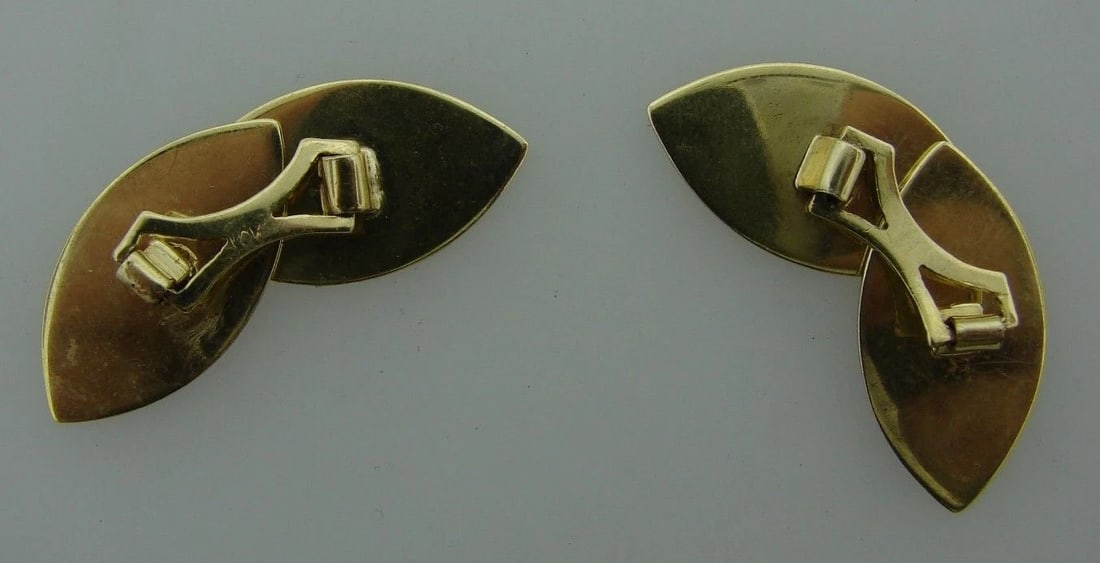 TIMELESS Victorian 10k Yellow Gold Cufflinks Circa 1900s - 2