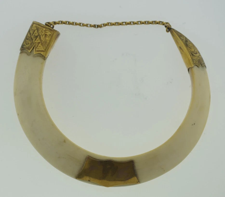 ANTIQUE VICTORIAN 9K YELLOW GOLD ELBOW BRACELET BANGLE STAMPED UNIQUE - 4