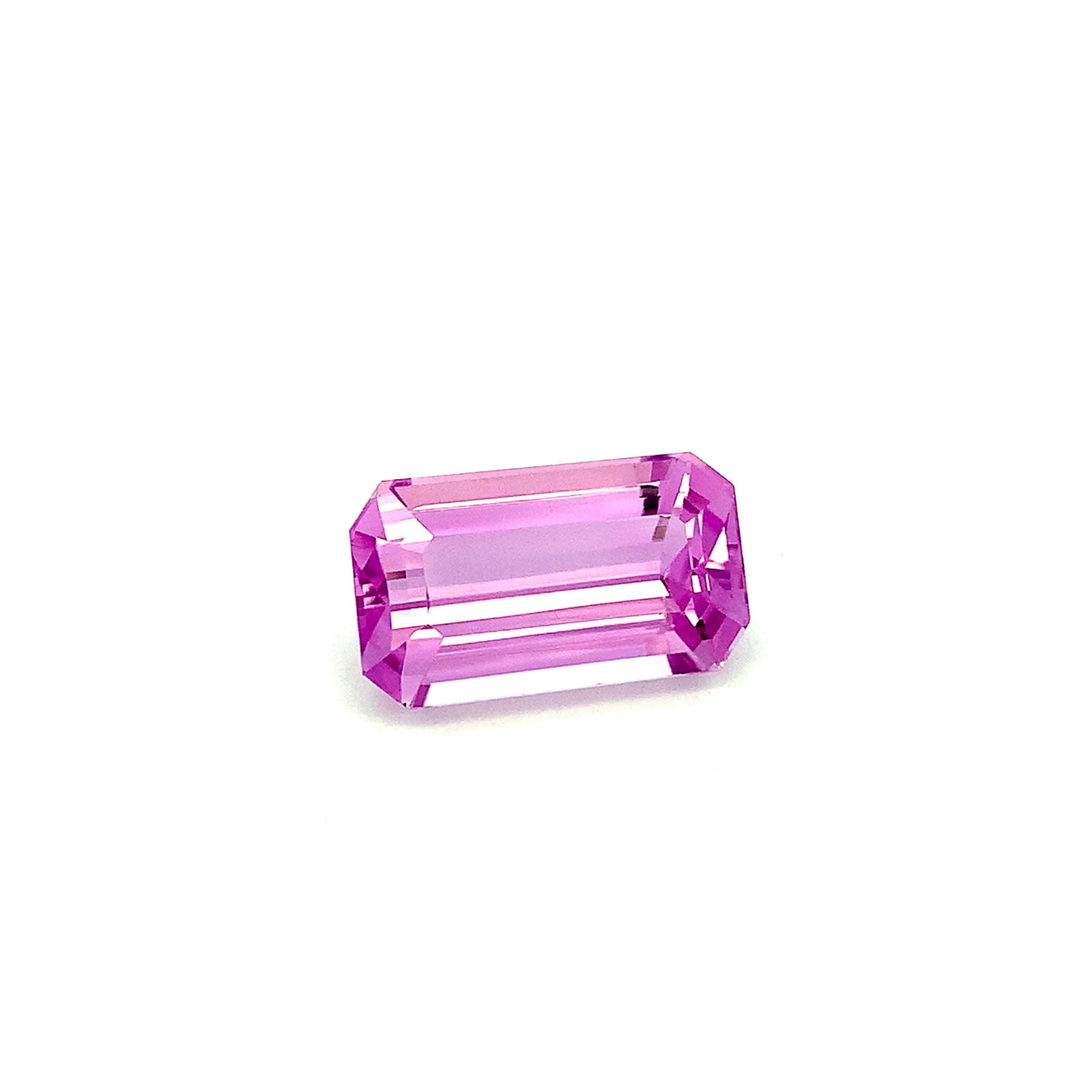 Top Pink Kunzite Emerald Cut Loose Gemstone For Necklace - 29 Carat - 2