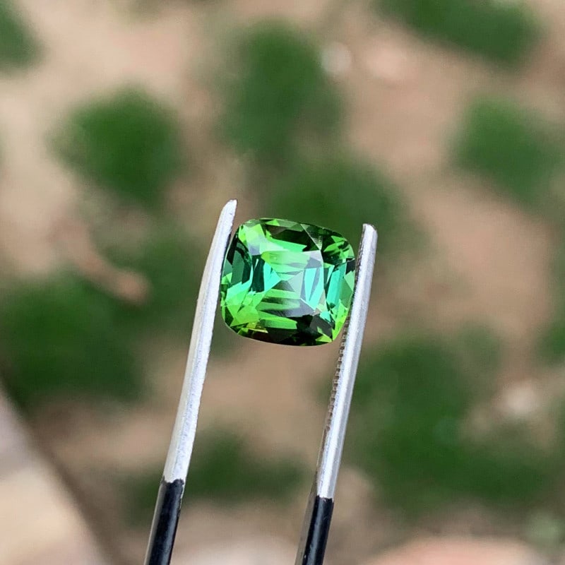 Natural Green Tourmaline Loose Gemstone For Ring Making, 3.2 - 2