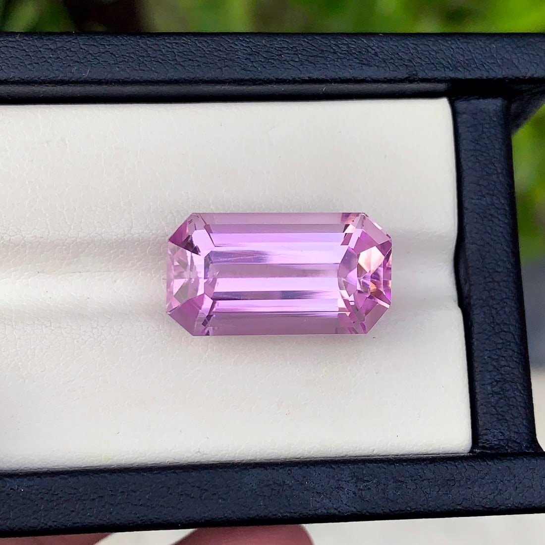 Lilac Kunzite Gemstone, Emerald Cut Kunzite Ring Stone, Flawless Kunzite - 3