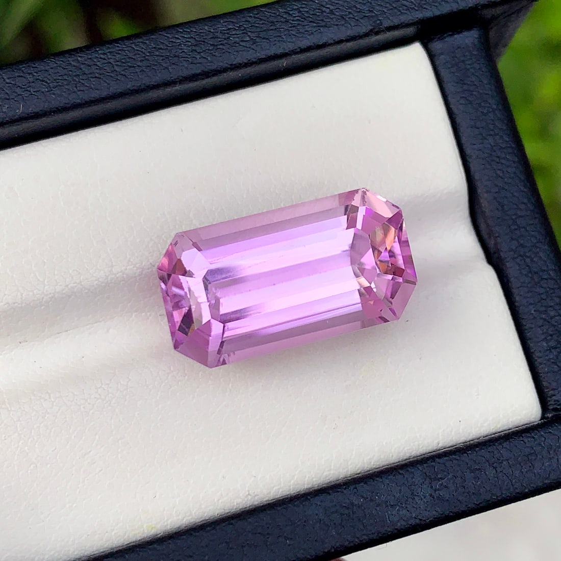 Lilac Kunzite Gemstone, Emerald Cut Kunzite Ring Stone, Flawless Kunzite - 4