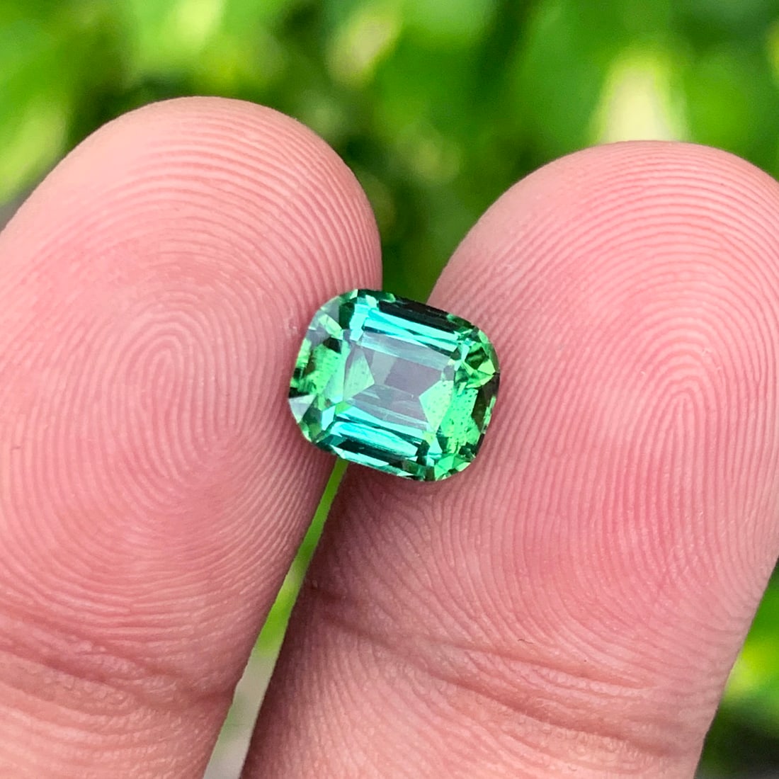 Bluish Green Tourmaline Ring Stone, Natural Tourmaline Gemstone For Ring - 4