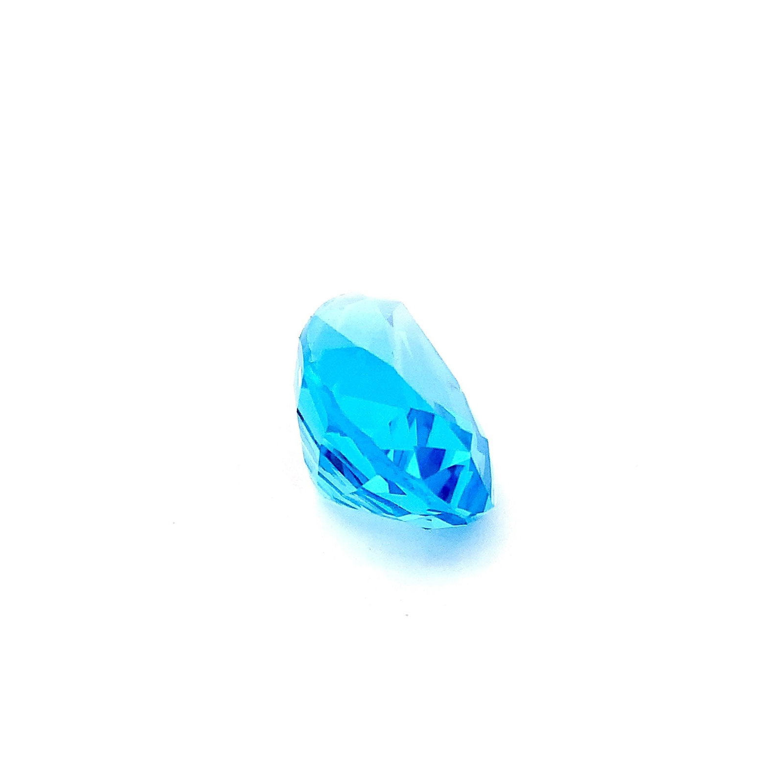 45.975 Carat Swiss Blue Topaz Pear Cut Loose Gemstone For Necklace - 4