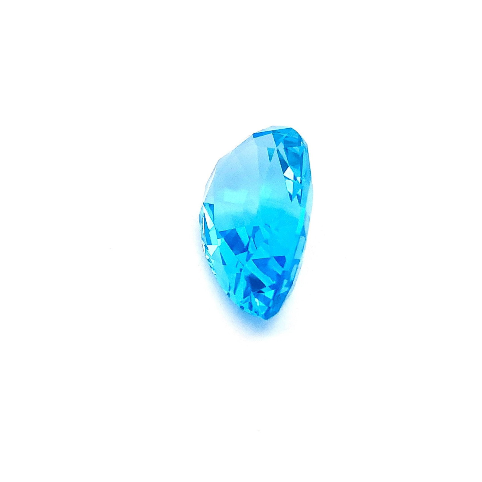 45.975 Carat Swiss Blue Topaz Pear Cut Loose Gemstone For Necklace - 5