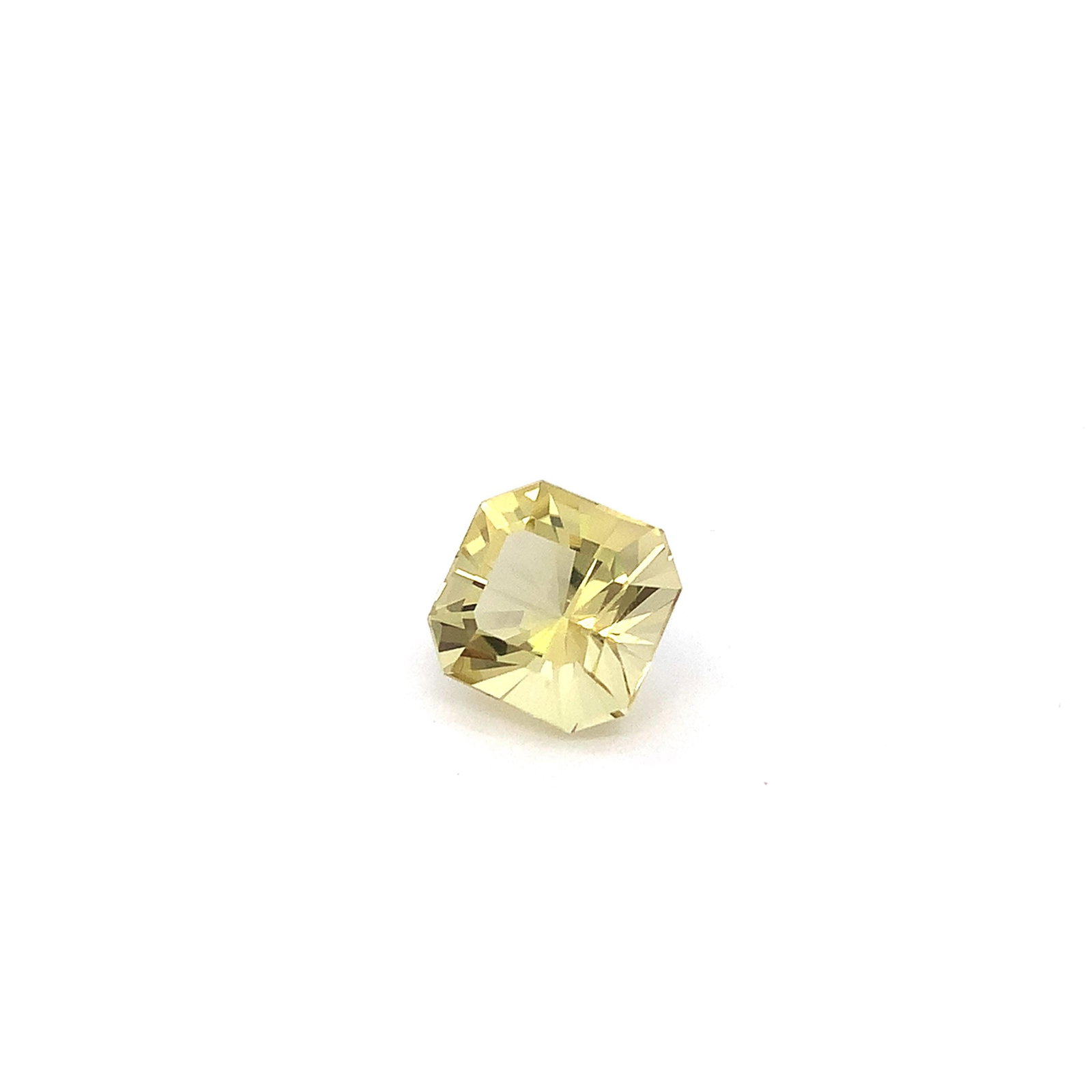 Lemon Quartz Natural Asscher Cut Stone From Skardu - 9.55 Carat - 2
