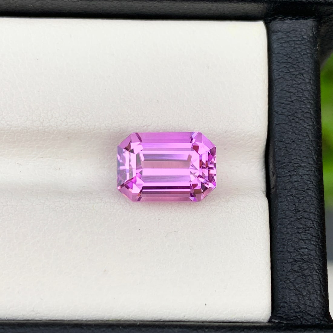 Flawless Kunzite Gemstone, Pink Kunzite Ring Stone, Emerald Cut Kunzite - 2
