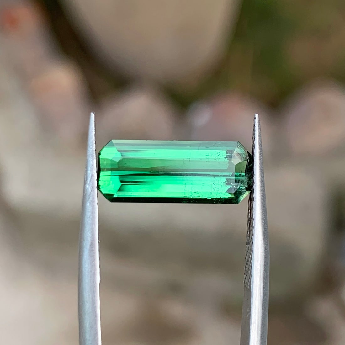 Bluish Green Tourmaline Loose Gemstone Ring, Natural Tourmaline Gemstone: Bluish Green Tourmaline Loose Gemstone For Ring Making, Emerald Cut Tourmaline Ring Stone, Natural Tourmaline Gemstone, 2.55 CT Weight : 2.55 CT Dimensions : 14 x 5.5 x 4 mm Shape : Emerald Clarity : 