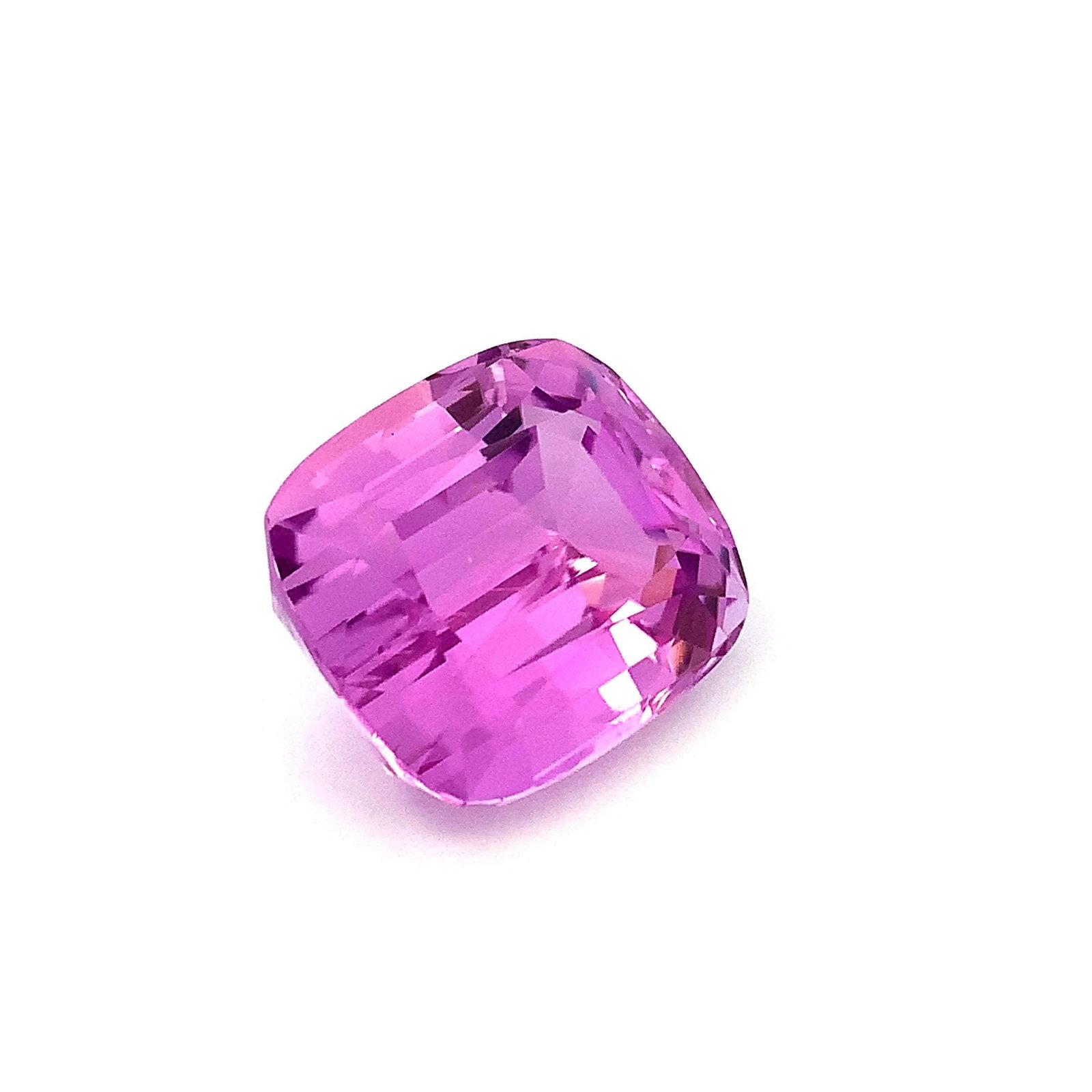 Deep Pink Natural Kunzite Gemstone, Faceted Cushion Shape Stone 62.155 Carat - 2