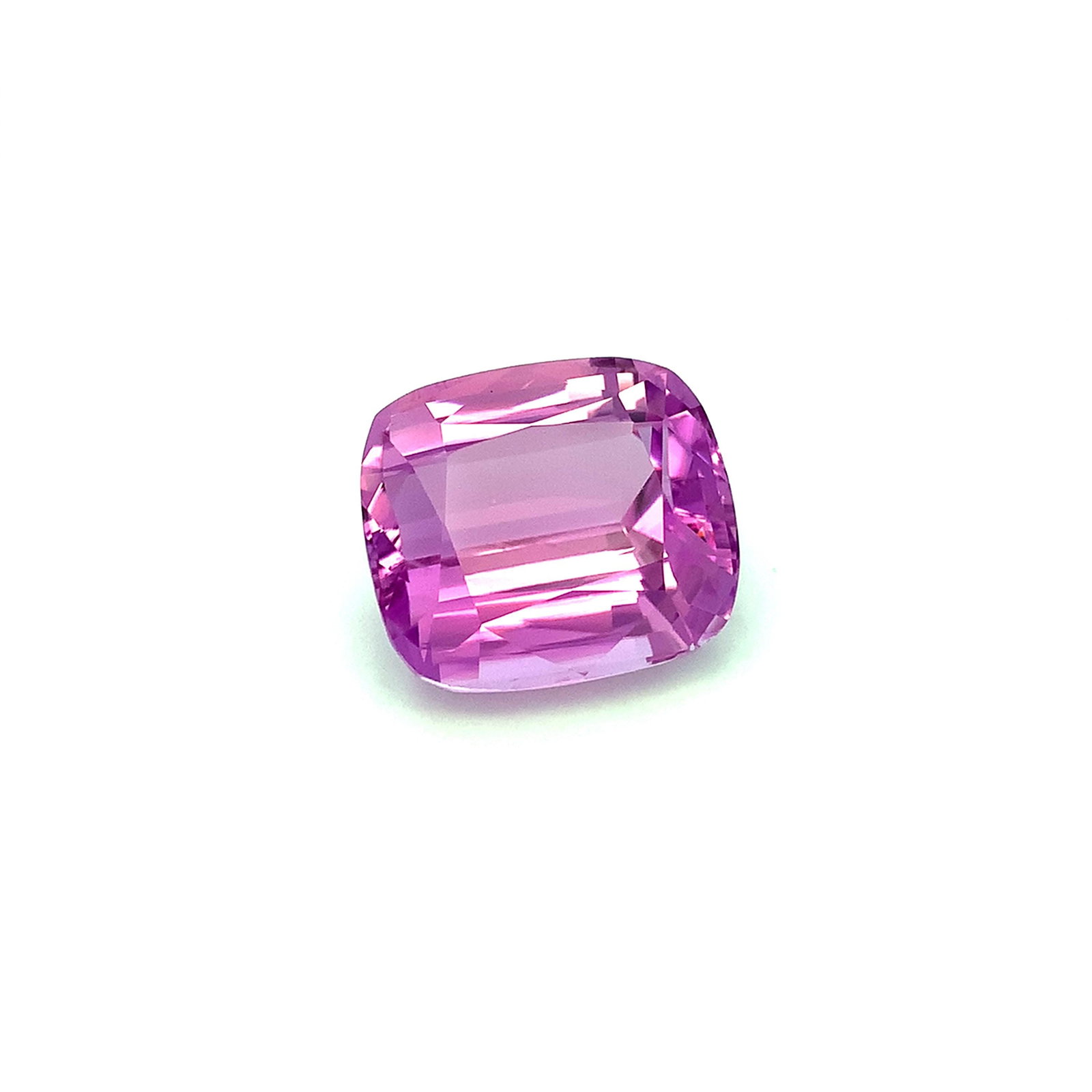 Deep Pink Natural Kunzite Gemstone, Faceted Cushion Shape Stone 62.155 Carat - 3