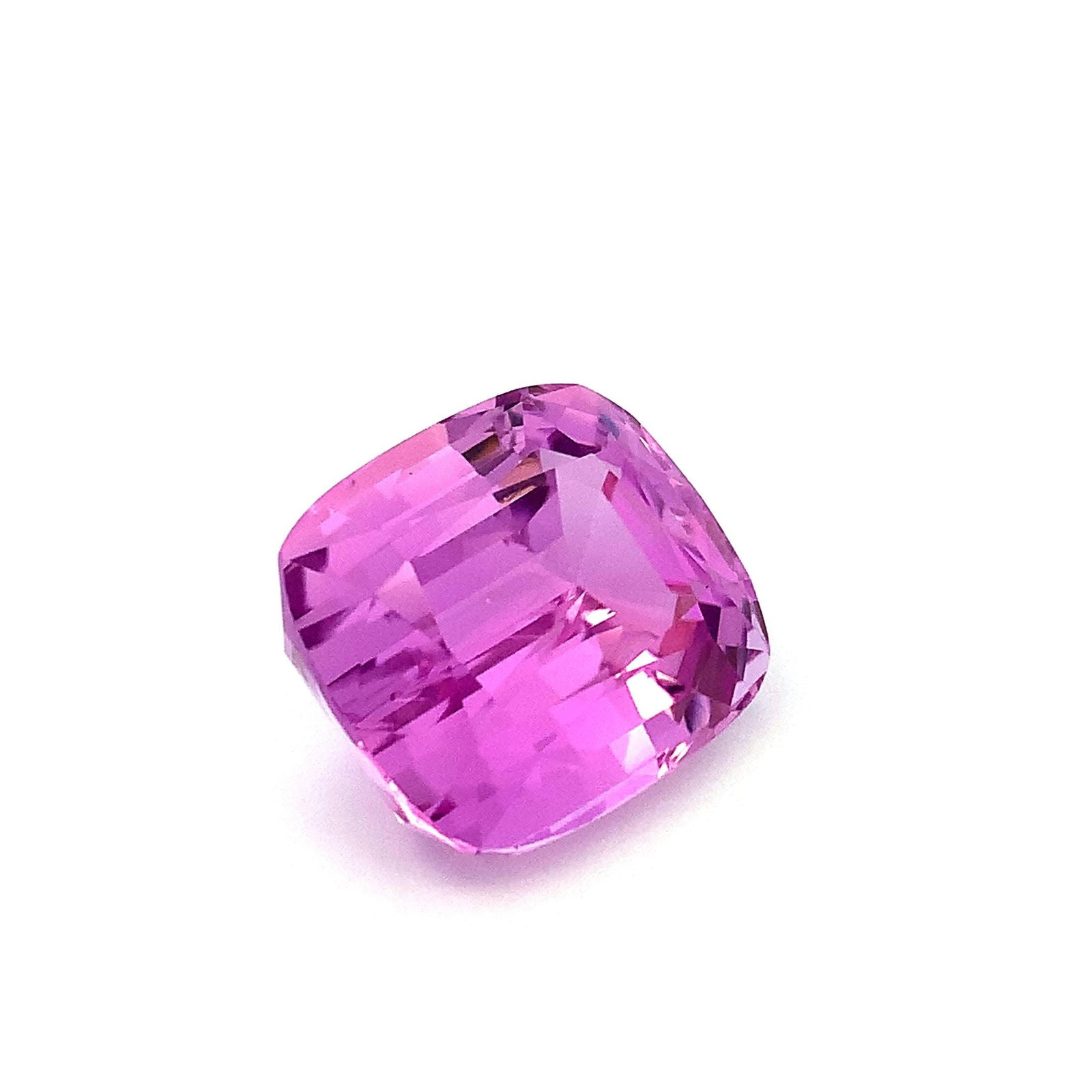 Deep Pink Natural Kunzite Gemstone, Faceted Cushion Shape Stone 62.155 Carat - 5