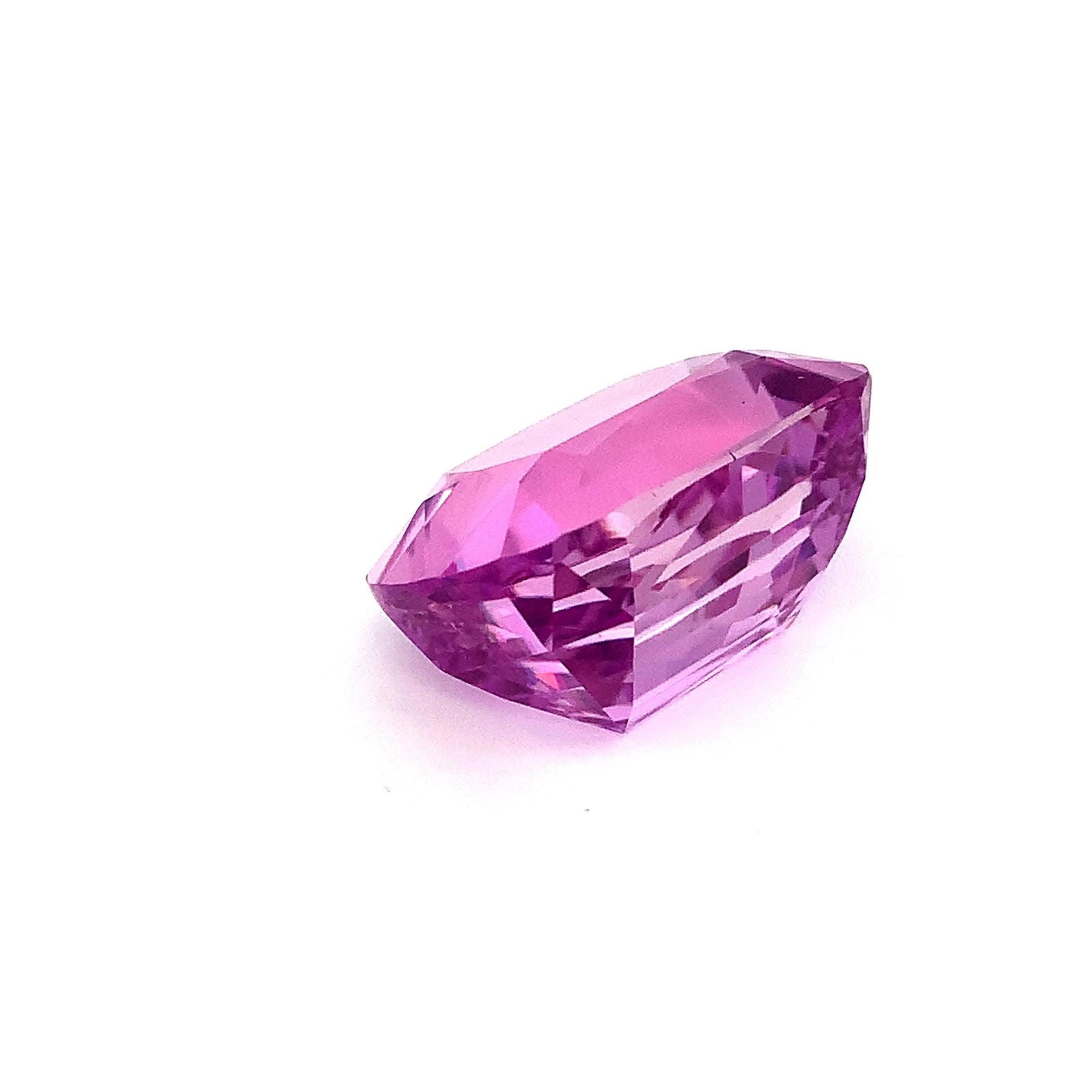 Deep Pink Natural Kunzite Gemstone, Faceted Cushion Shape Stone 62.155 Carat - 8
