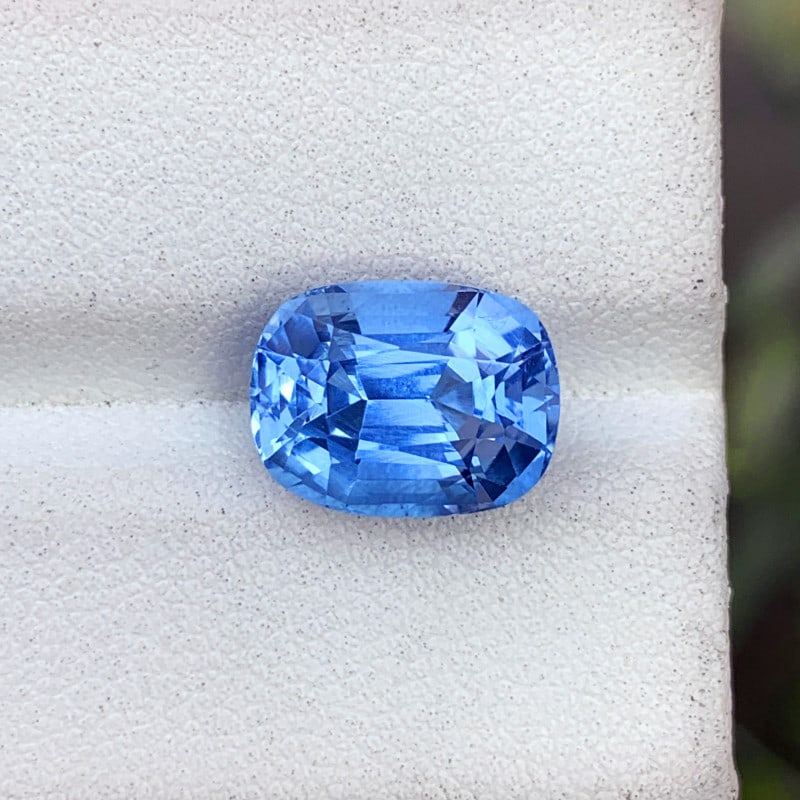 Deep Blue Aquamarine Gemstone For Ring, Faceted Aquamarine Ring Stone, 4.95 - 3
