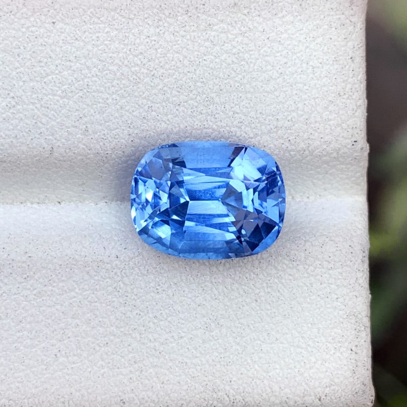 Deep Blue Aquamarine Gemstone For Ring, Faceted Aquamarine Ring Stone, 4.95 - 4