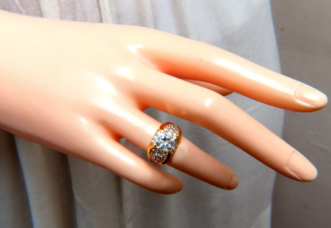 4ct CZ 14kt Gold Ring *v - 5