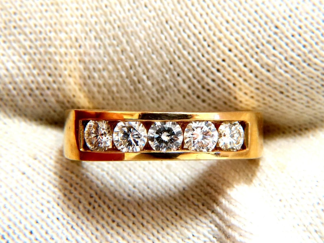 .70ct Natural Round Diamonds 5 Band Channel Ring 14kt** - 5
